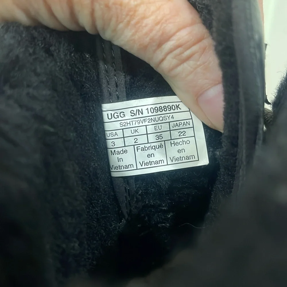 UGG Butte II CWR Black Waterproof Boots
